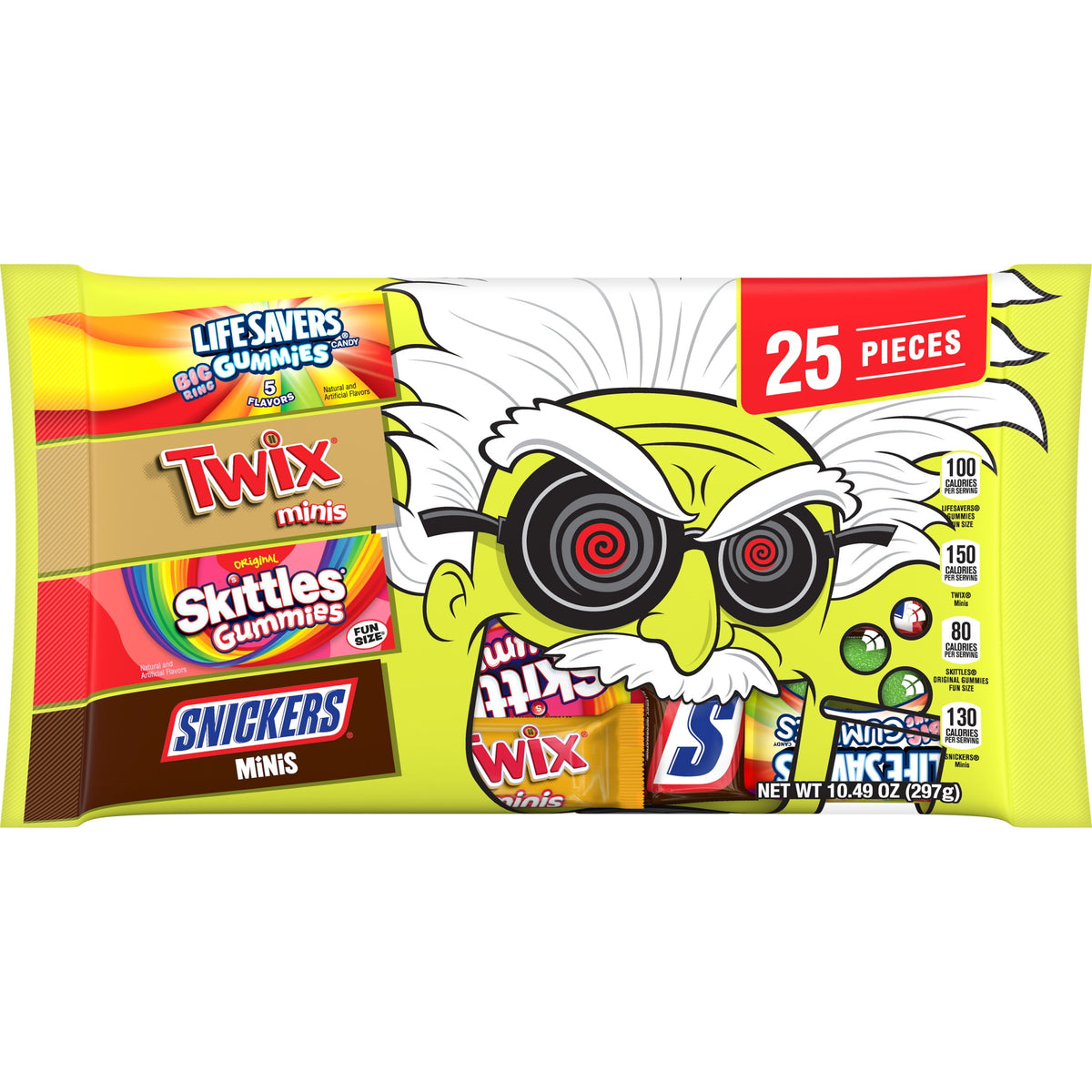Snickers, Skittles Gummies & More Halloween Candy Variety Pack - 205 Ct Bulk Bag