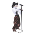 Standing Singing Skeleton (3 ft assembled height) - Halloween Animatronics Decor