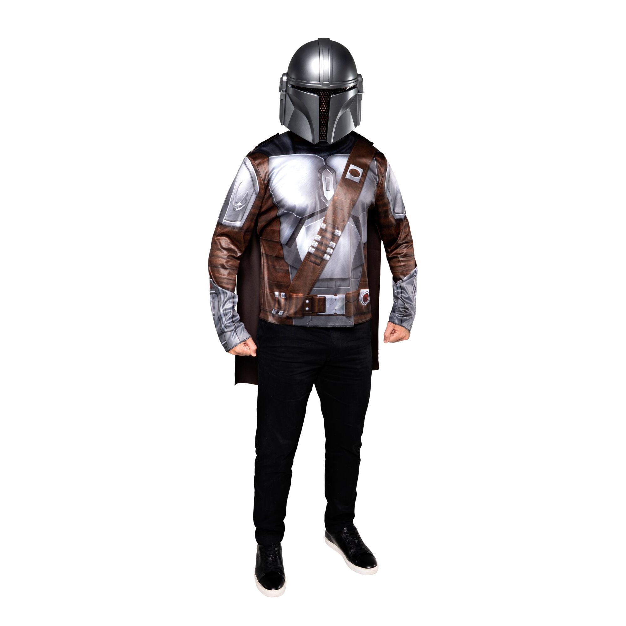Star War's The Mandalorian 3pc Halloween Costume for Children, Boy's Size S/M (28/34), by Jazwares