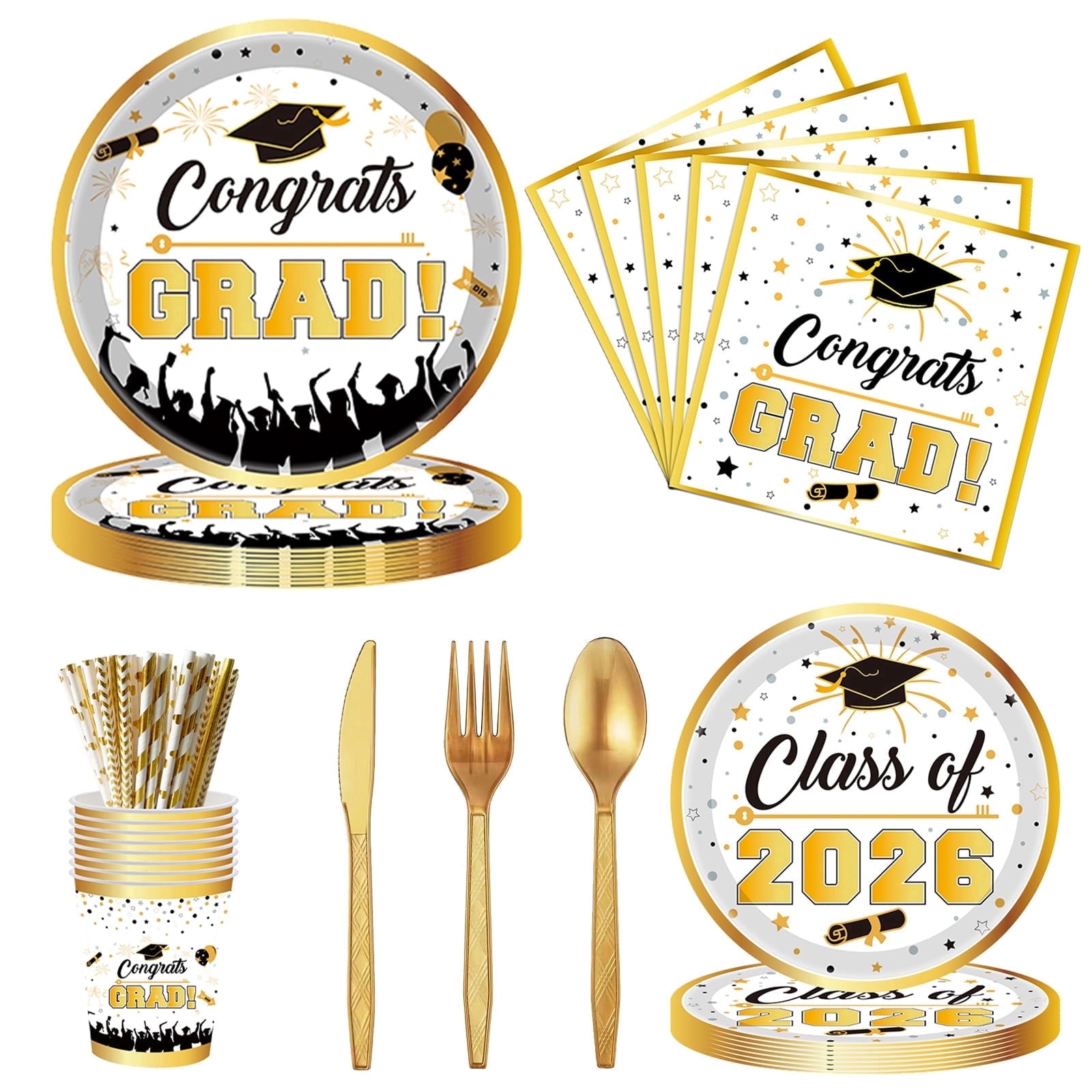 Wowhub Boo Ghost Pumpkin Halloween Tableware Set Serves 24, Halloween Plates and Napkins, Disposable Summerween Party Supplies with Cups, Cutlery & Tablecloth for Halloween Birthday Decorations