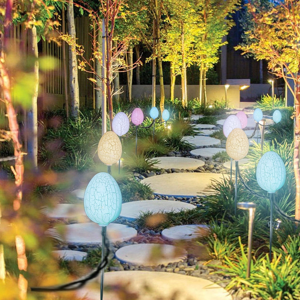 Stijggn 10 Easter Lights Outdoor Easter Decor LED Bunny Lights Plug in Easter Lights String for Indoor Outdoor Spring Decor & Easter Decor