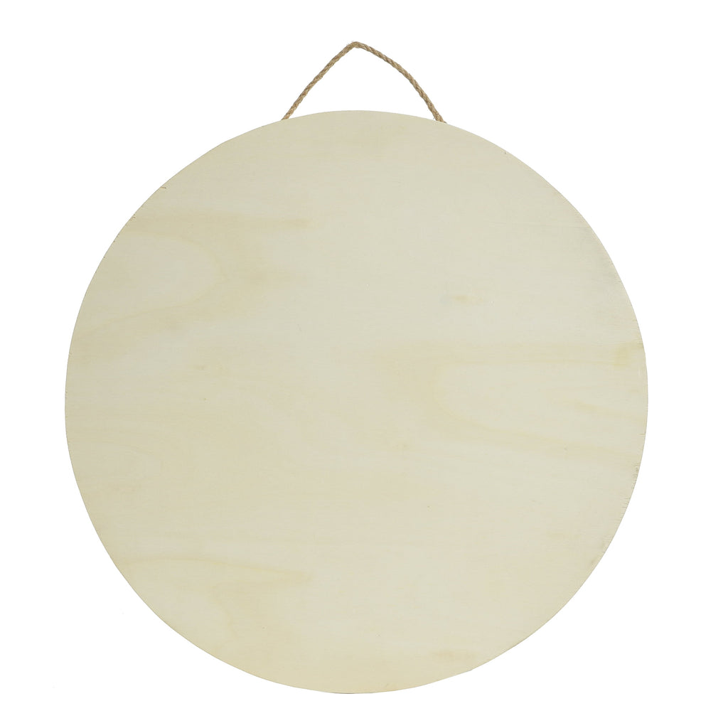 Stylecraft Unfinished Round Natural Wood Plaque 15.75" 0.61 lbs. (1 Piece)