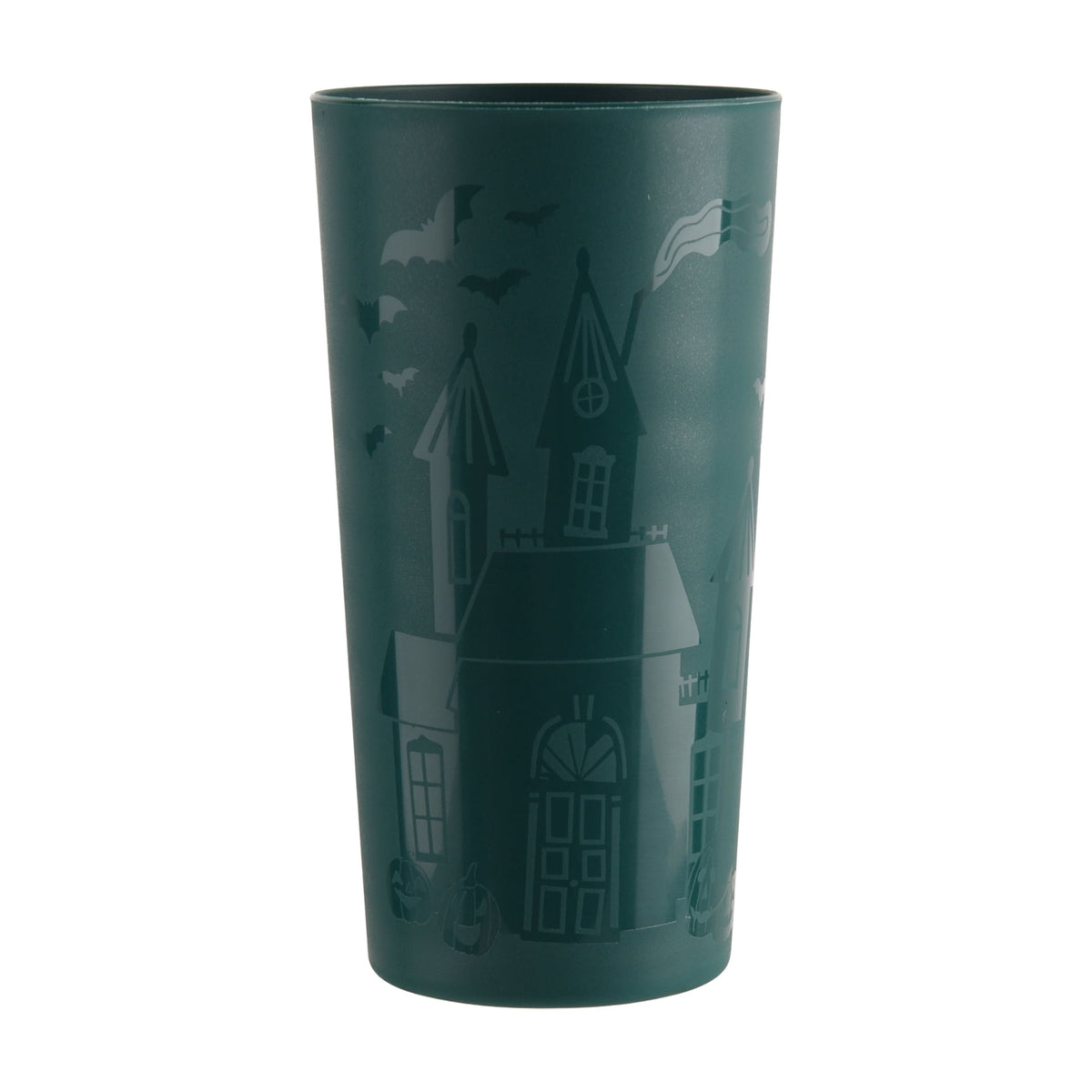 Mainstays 26 oz Round Plastic Skeleton Tumbler, Purple