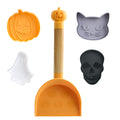 Way To Celebrate Cookie Turner with 4 Cookie Cutters with Stamps. Orange, Purple, Black and White