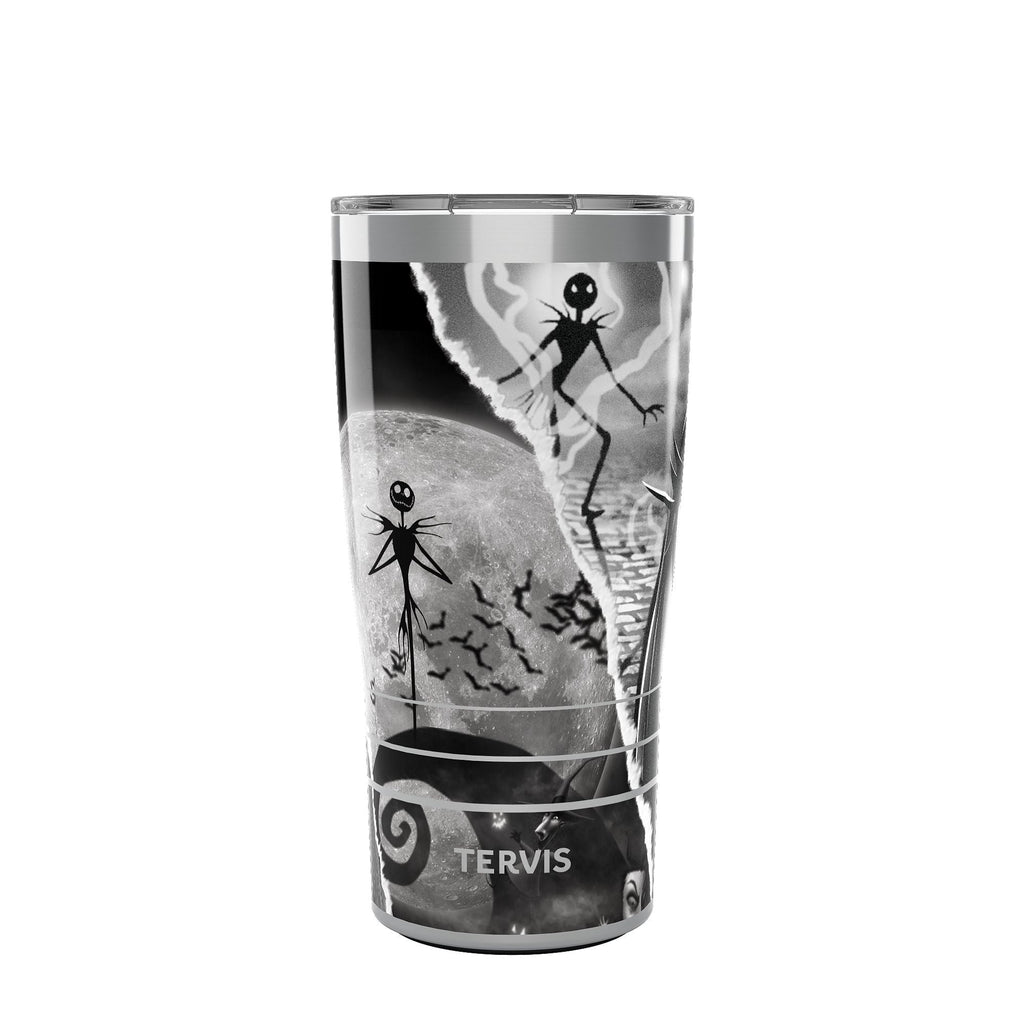 Tervis Traveler Disney Nightmare Before Christmas Torn Collage Made in USA Double Walled Insulated Tumbler Travel Cup Keeps Drinks Cold & Hot, 20oz, Stainless Steel