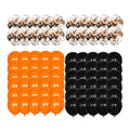 Uutvmp 80PCS Orange, Black, White Foil Confetti Balloons,12 inch Latex Balloon Inside for Halloween Party Decorations, Ghost Festival Party Scene Layout