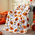 Vggrvlo Up to 25% Off Halloween Halloween Themed Throw Blanket Autumn Leaves Fall Throw Blanket for Couch Cute Halloween Blanket for G-irls B-oys K-ids Women Men