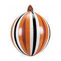 WEXOPE Halloween Stripe Foil Balloon, Large Pumpkin Inflatable Decoration for Fall Harvest Thanksgiving Party, Reusable Indoor Outdoor Celebration Decor,Orange