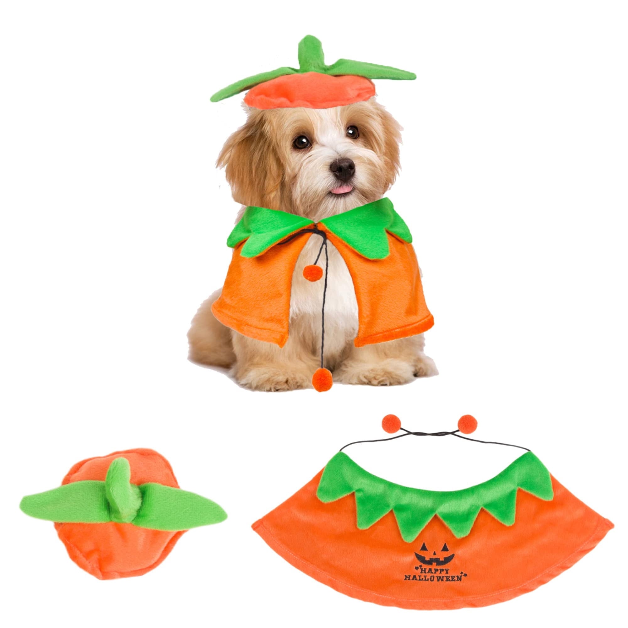 WILLED Halloween Pet Costumes, Cat Wizard Costume, Dog Witch Cloak & Hat, Purple Witch Cloak for Cats, Dogs, Kittens, Puppies, Rabbits, Perfect for Halloween, Parties, Cosplay, and Daily Wear