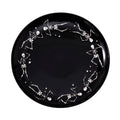Way To Celebrate Halloween Dancing Skeleton Round Serving Tray, Black, 11.93 in