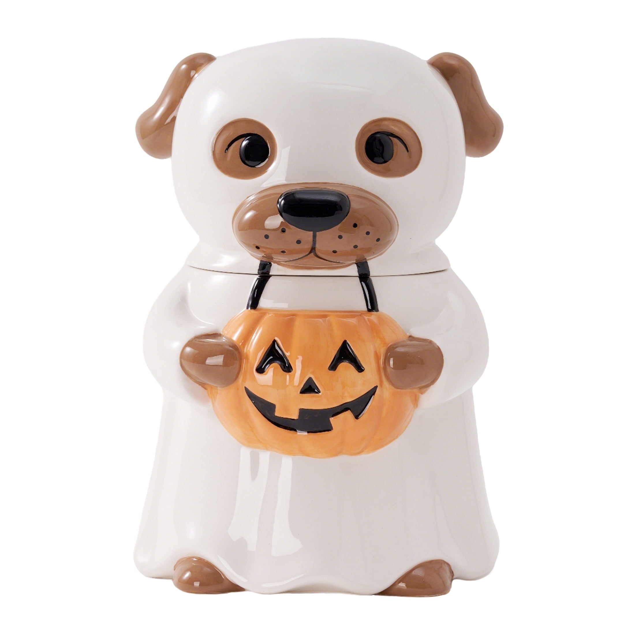 Way to Celebrate Halloween Ghost Dog Ceramic Cookie Jar