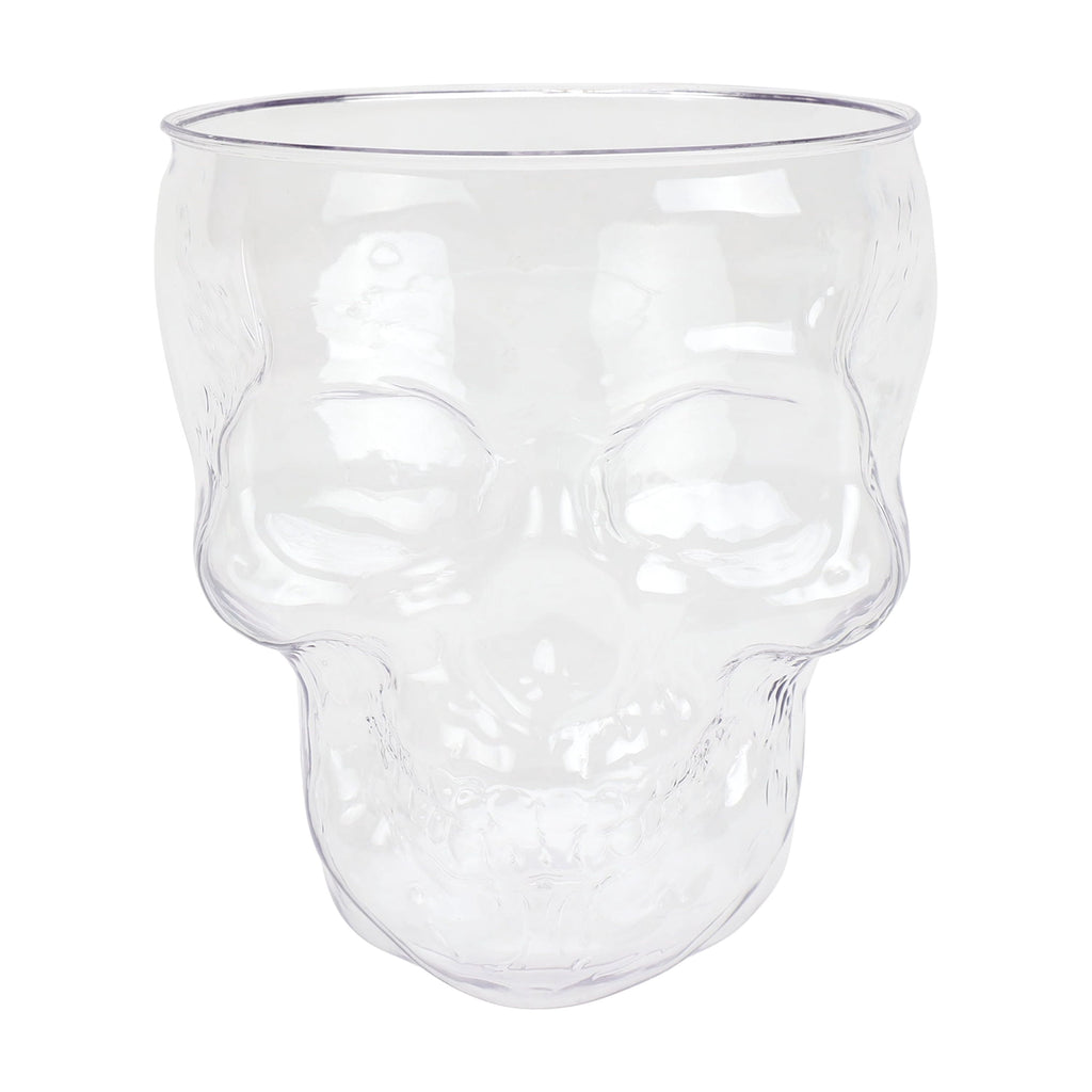 Way to Celebrate Halloween Clear Acrylic Skull Bowl, 4.5 qt