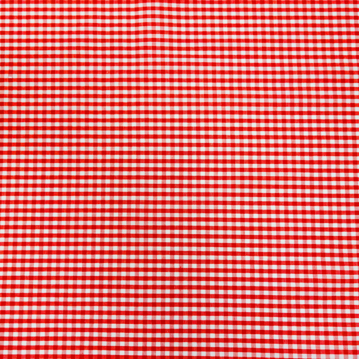 Waverly Inspirations 1 Yard Cut 100% Cotton Small Gingham Print Fabric, Poppy Red, 44" Wide for Quilting & Sewing