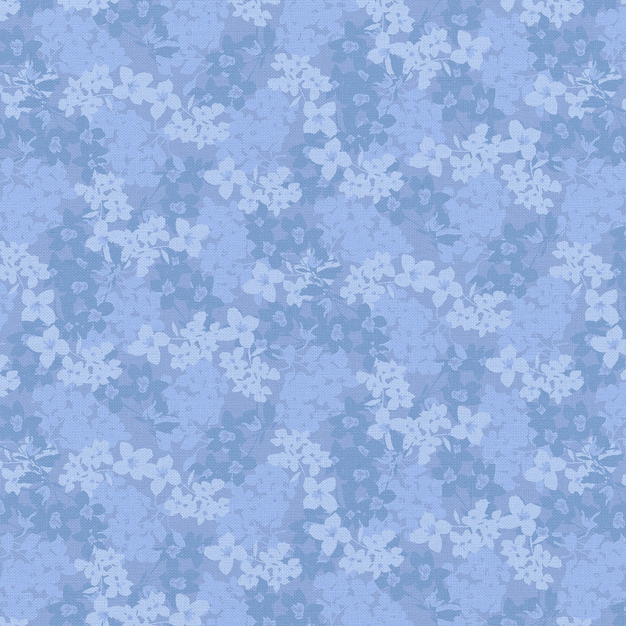 Waverly Inspirations 1 Yard 100% Cotton Eva's Blooms, Marina, 44" Wide for Quilting & Sewing