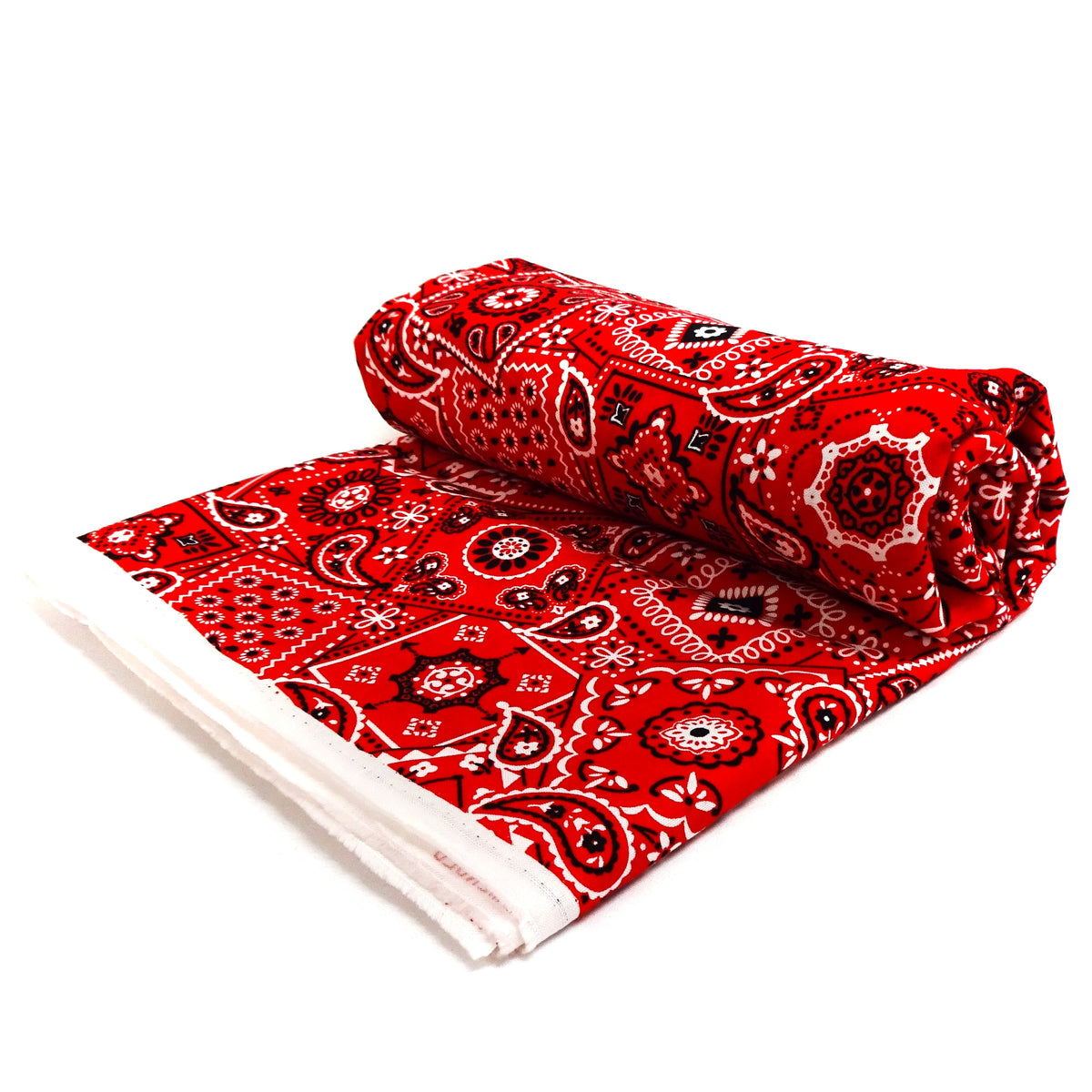Waverly Inspirations Sewing & Craft Fabric, 3-Yard Precut 100% Cotton Printed Bandana, Red