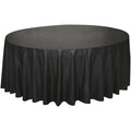 Way To Celebrate Round Plastic Table Cover, Black, 84 in, 1 Count