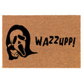 Welcome Doormat Coco Coir Door Mat Gift Scary Ghost Wazzup Funny Horror Halloween (24" x 16")