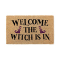 Welcome The Witch Is In Door Mat | Funny Doormat | Welcome Mat | Halloween Decor | Funny Door Mat | Home Doormat | Halloween Mat
