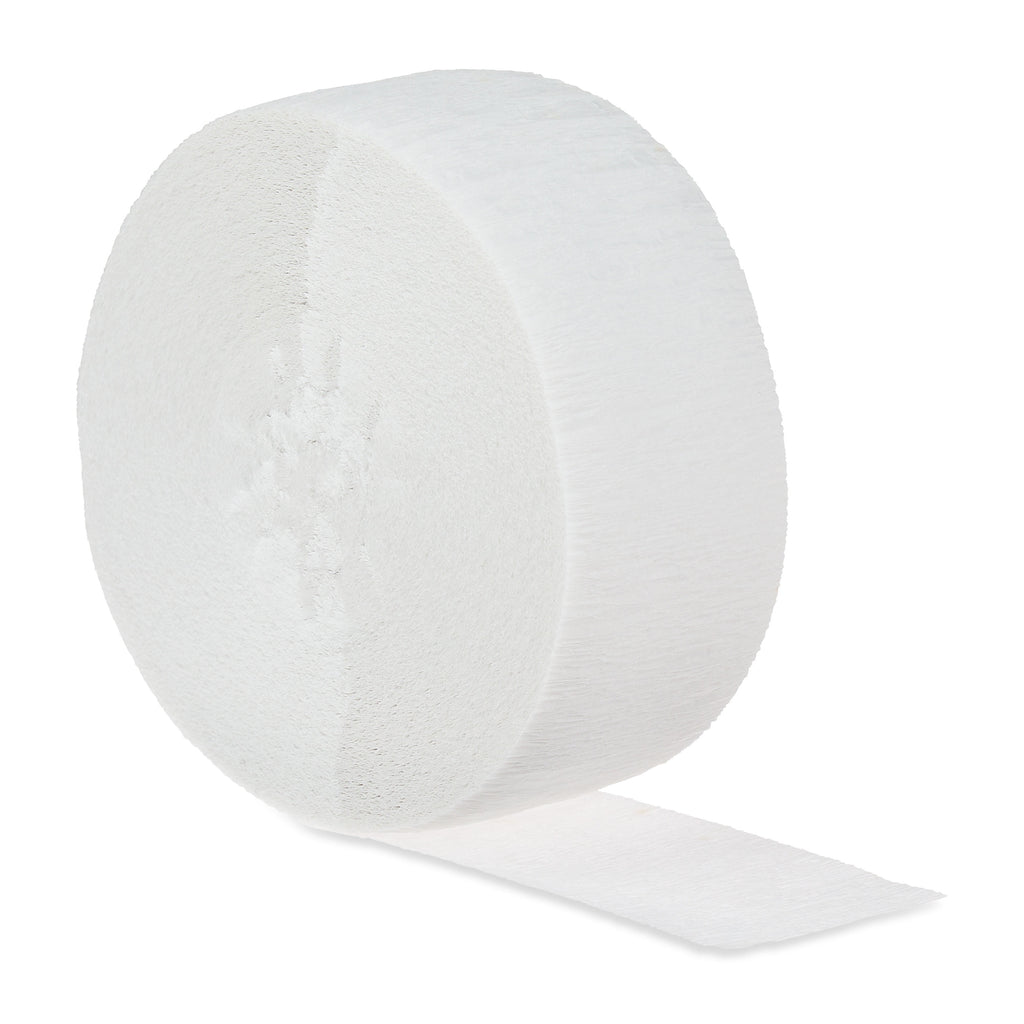 White Paper Party Streamer, 150', by Way To Celebrate
