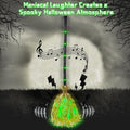 Witch Broom Halloween Decor - Animated Light Up Moving Broomstick with Spooky Sounds | Dancing for Home, Porch & Party 1PC