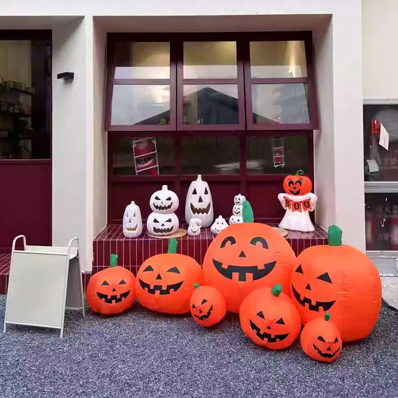XGFHYJEH Halloween Decor, Halloween Decorations, Halloween Decorations Indoor, Halloween Indoor Decor, Halloween Pumpkin Inflatable 2.2m 7pc Halloween Inflatable