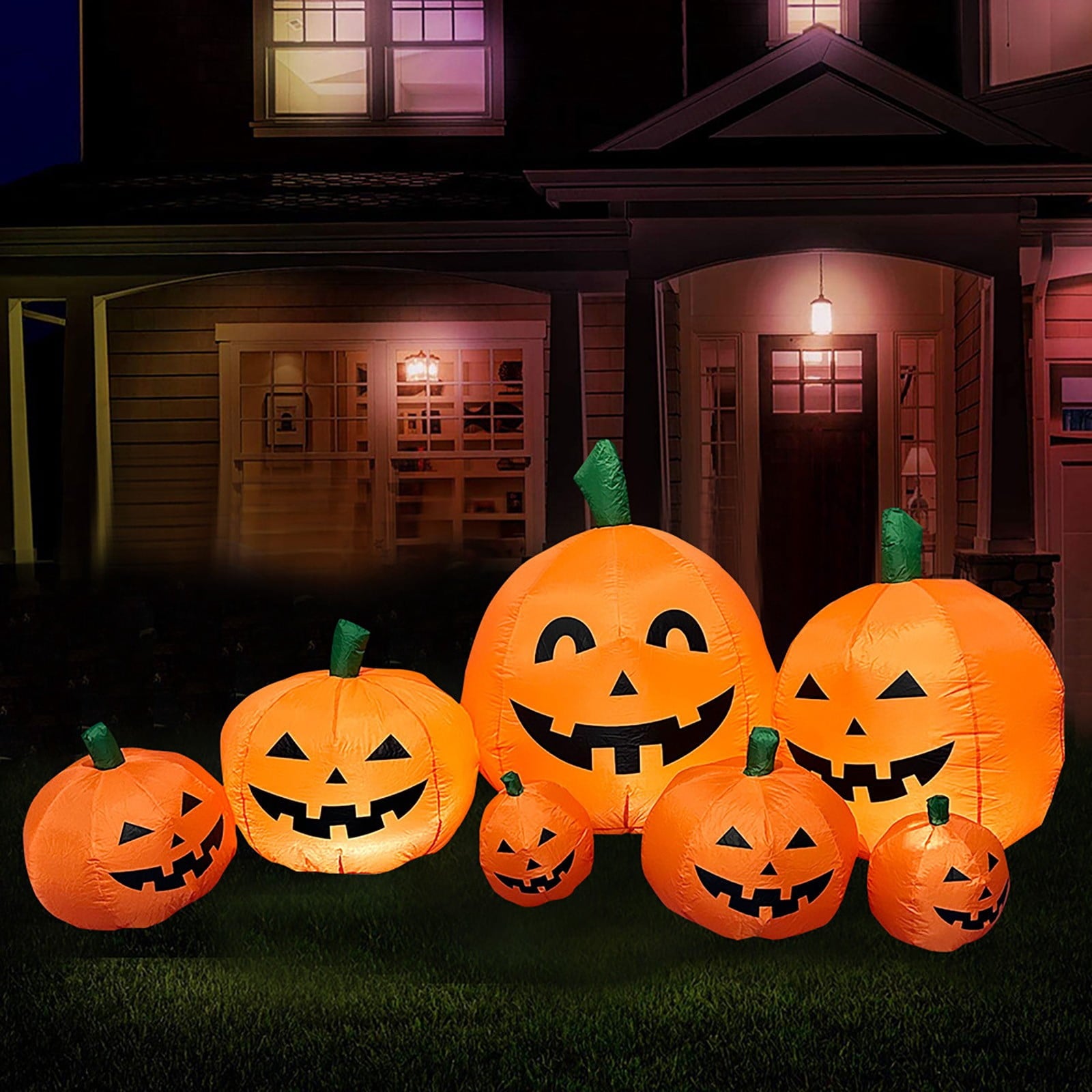 XGFHYJEH Halloween Decor, Halloween Decorations, Halloween Decorations Indoor, Halloween Indoor Decor, Halloween Pumpkin Inflatable 2.2m 7pc Halloween Inflatable