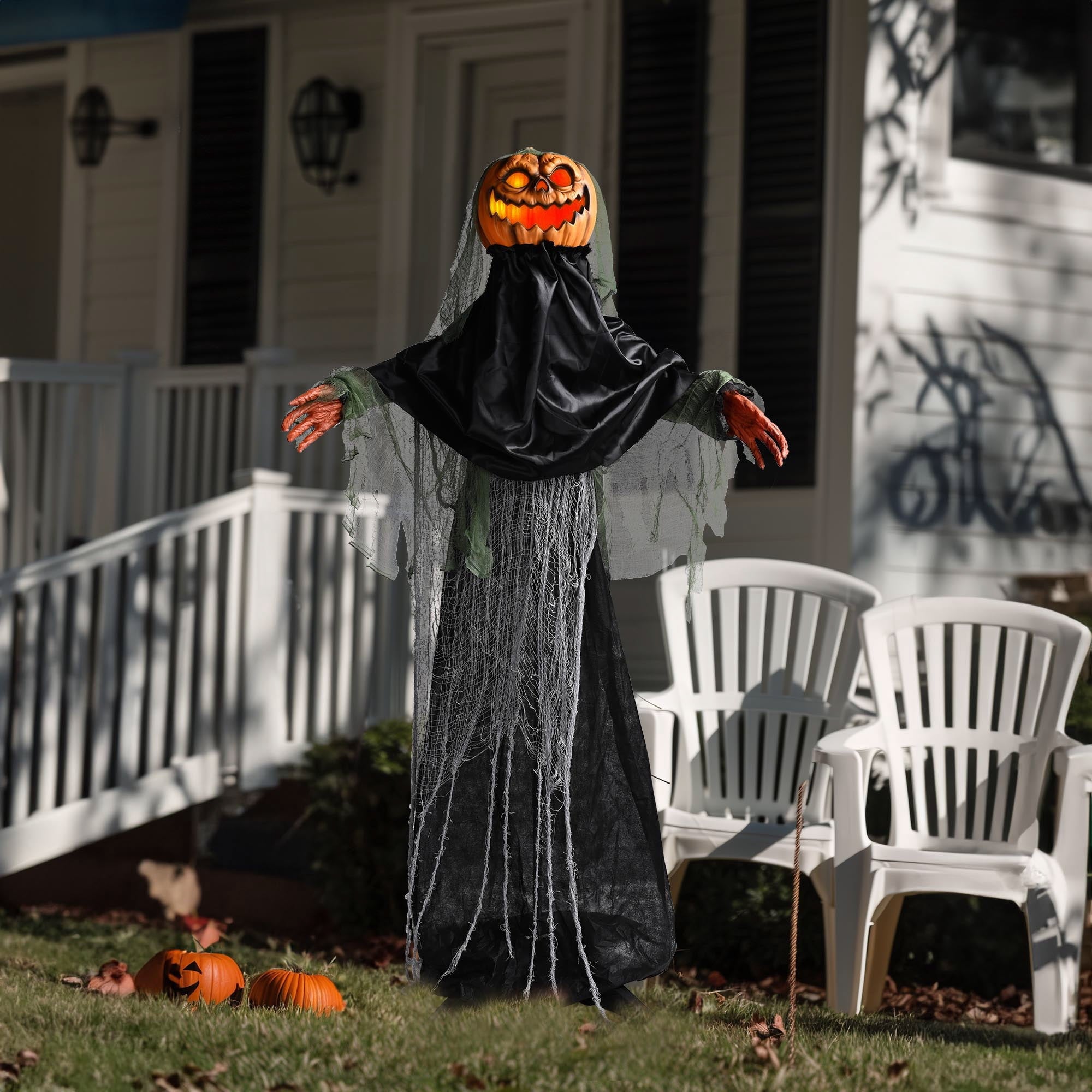 Yescom 9ft Flying Witch with Vulture & Owl Skeleton Halloween Outdoor Décor 2026