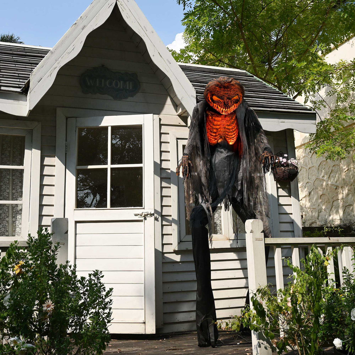 Yescom 9ft Flying Witch with Vulture & Owl Skeleton Halloween Outdoor Décor 2026