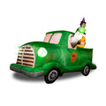 Zone Tech 7.5Ft Long Inflatable Ghost Car LED Lights Decor Halloween Outdoor Indoor Holiday Decorations : Giant Lawn Inflatable Garden Party Decoration and Halloween Blow up Green Car Yard Décor