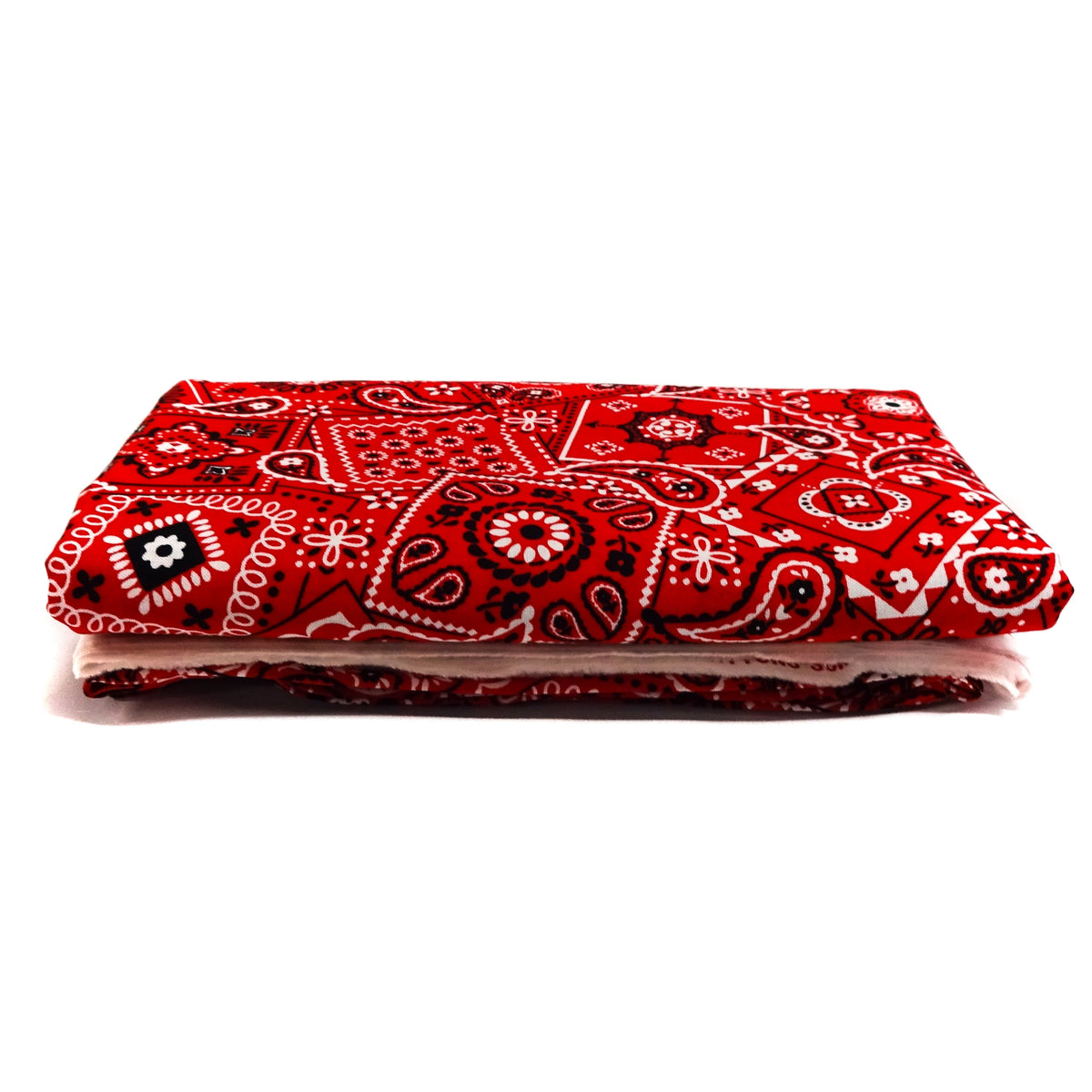 Waverly Inspirations 45" (2 Yards Cut) 100% Cotton Printed Bandana Craft Fabric, Red