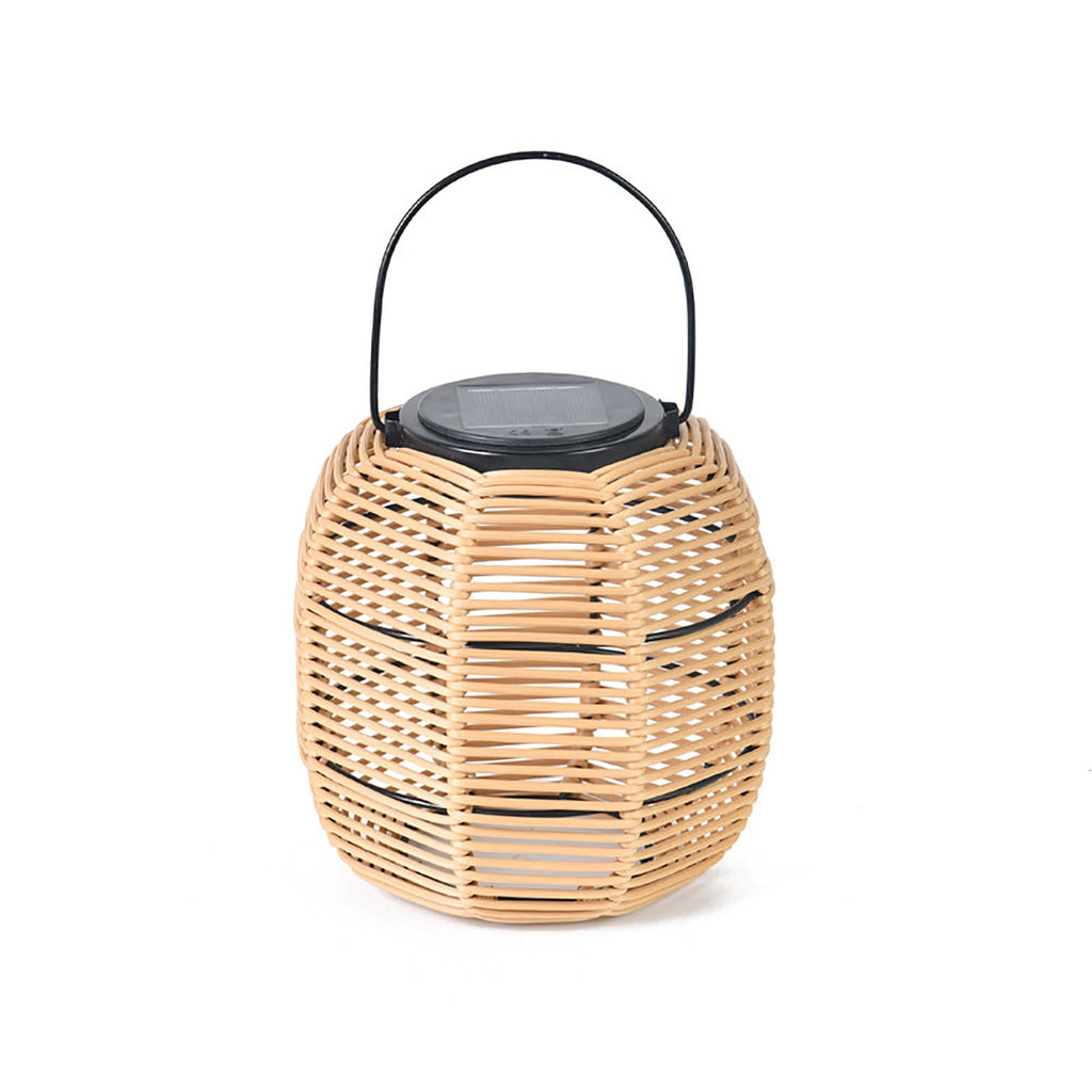 Solar Outdoor Lights – Vine-Woven Hanging Decorative Lanterns, Waterproof Round Ambience Lights for Garden, Patio & Yard Decoration (Boho Style)