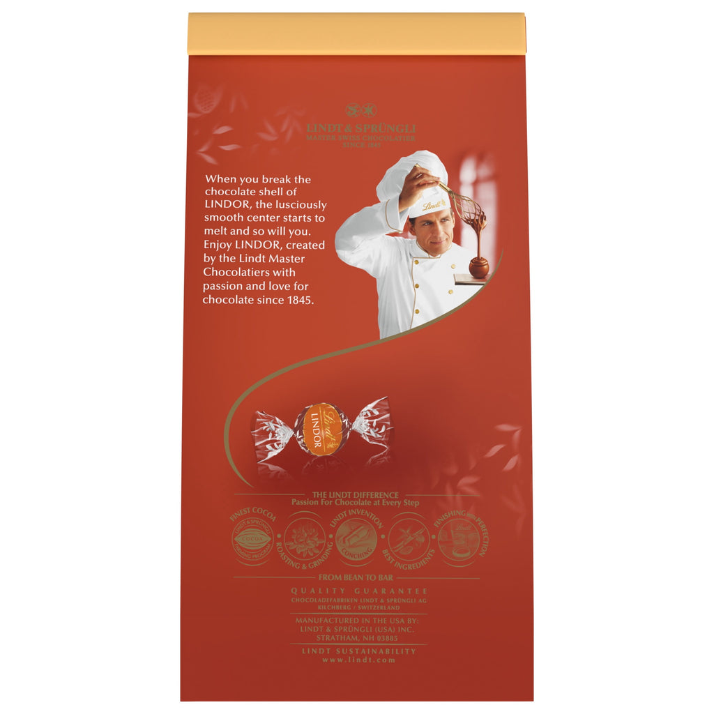 Lindt LINDOR Fall Pumpkin Spice Milk Chocolate Candy Truffles, 5.1 oz. Bag