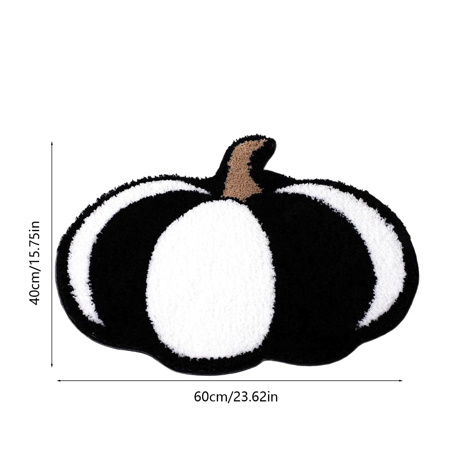 Pumpkin Rug, Halloween Thanksgiving Mat, Soft Fall Doormat for Entryway Decor, Kitchen Bathroom Living Room Floor Mat, Washable Non-Slip Holiday Home Decor
