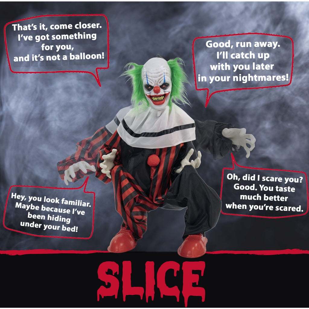 Haunted Hill Farm 1.8 ft Groundbreaker Clown-Vile, Halloween Decoration, Multi-Color, HHFJCLOWN-2LSA