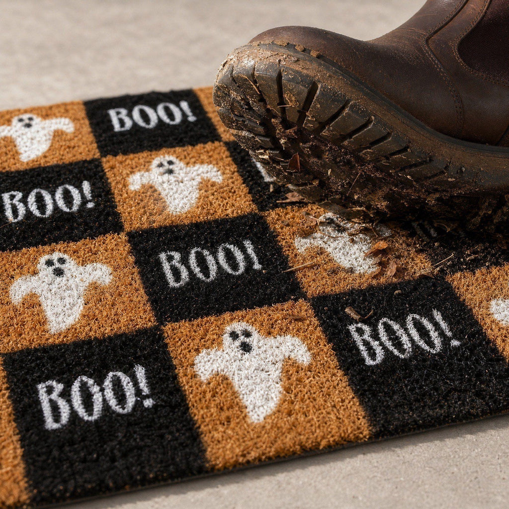 Witch-Themed Halloween Door mat 20×32in, Gothic Rug, Halloween Welcome Mat For Front Door Porch Home Decor