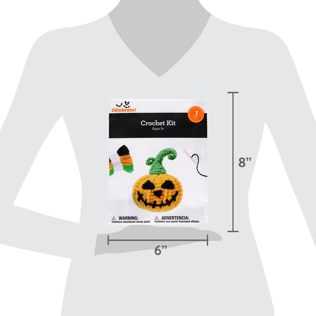 Jack-o'-Lantern Crochet Kit, Multicolor, Halloween by Way To Celebrate