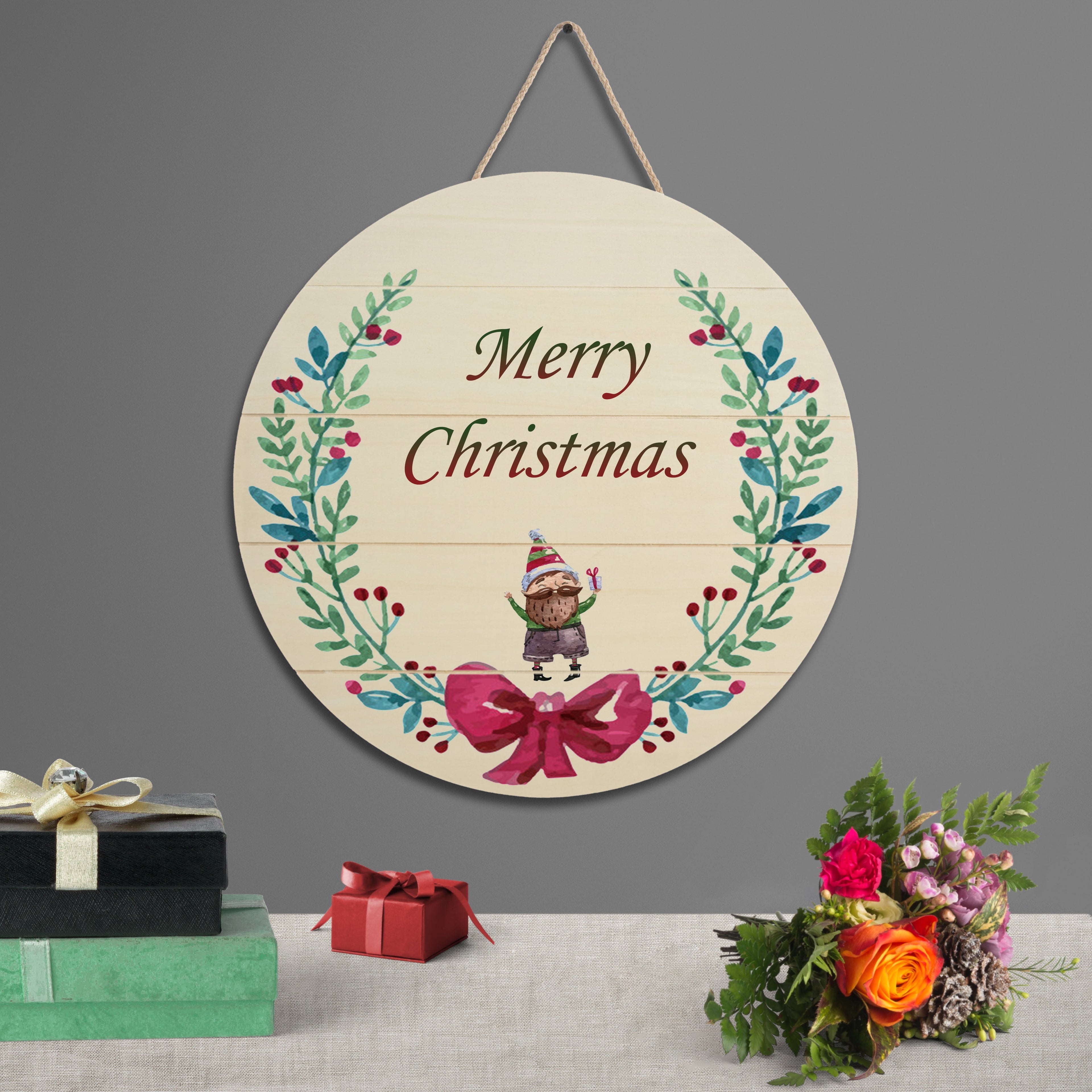 Stylecraft 15.75" Slatted Round Unfinished Wood Plaque (1 Each)