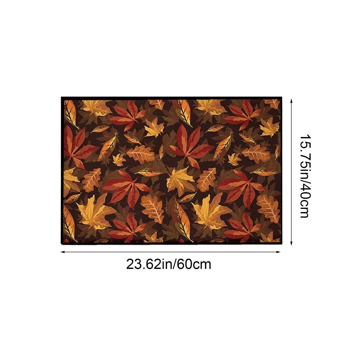 Twfbrm Fall Welcome Doormat, Fall Decorations for Home, 16"x24" Maple Leaves Pattern Floor Mat, Non-Slip Absorbent Entrance Rug Autumn Decorative Front Door Carpet for Thanksgiving Halloween