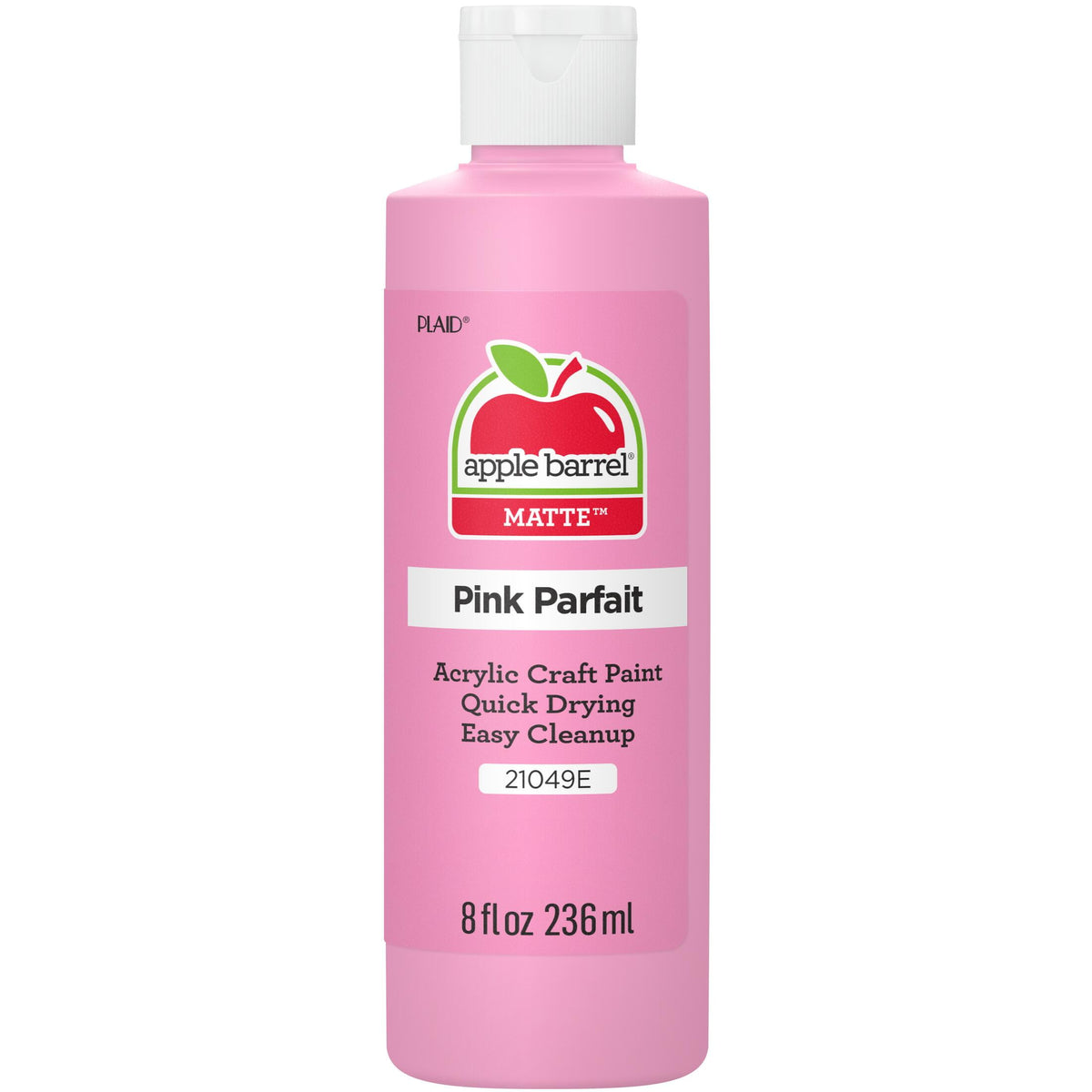 Apple Barrel Acrylic Craft Paint, Matte Finish, White, 8 fl oz