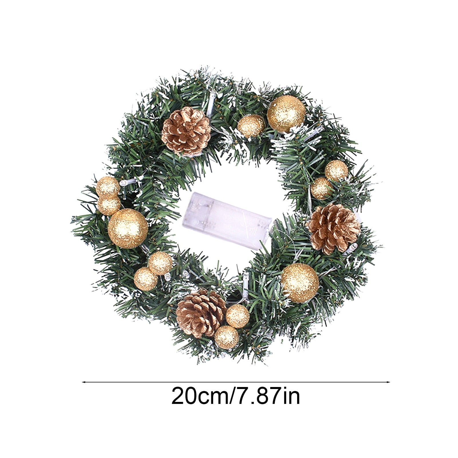 Btomtd Diameter 8" Pumpkin Skull Wreath Halloween Decor Acrylic Round Disk Hanging Ornament with Garland for Front Door Window, A
