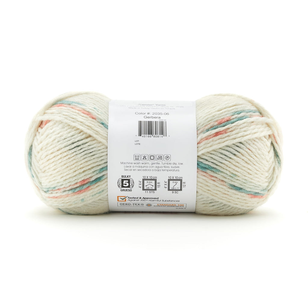 Premier Yarns - Bloom Chunky Big Yarn - Snapdragon - 7oz 218yds - 5 Bulky Weight - Acrylic