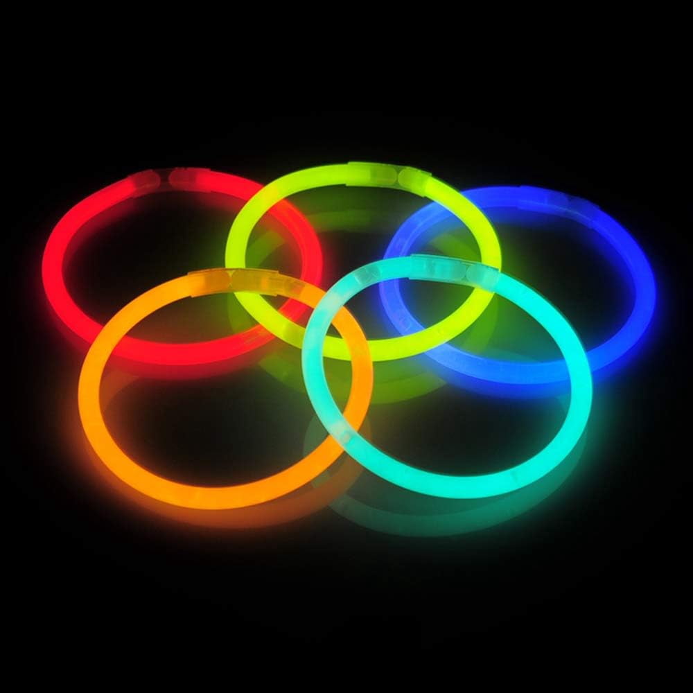 Ayieyill 200pcs Glow Sticks Bulk Party Pack 8" Halloween Glow Sticks for Kids Glow in The Dark Party Supplies