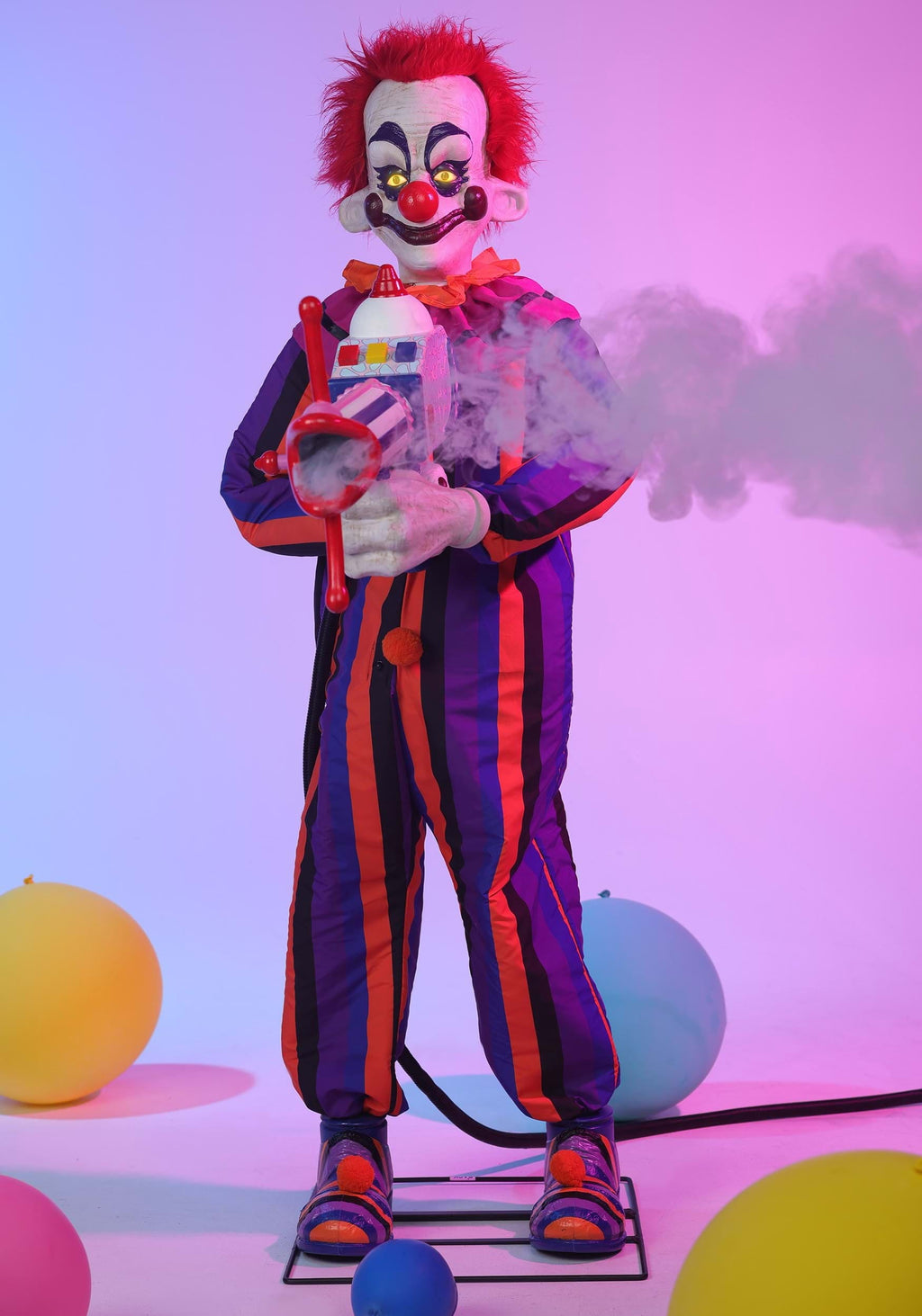 5.6FT Animated Rudy Killer Klowns from Outer Space Decoration - Tekky