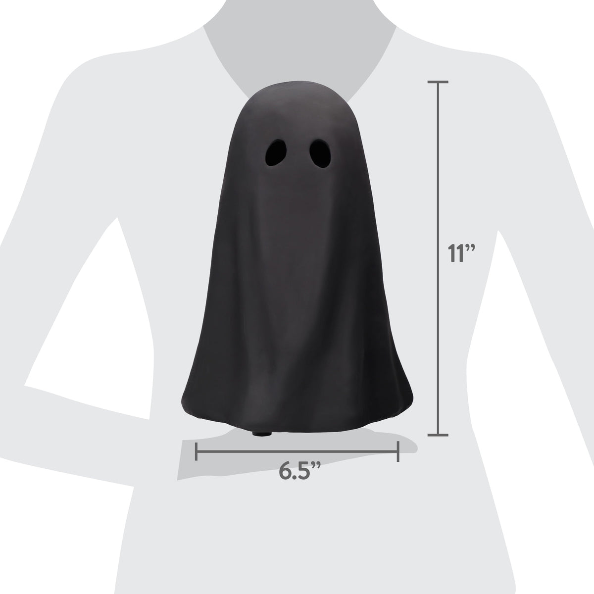 Paper Mache Ghost Decoration, White, 11", Halloween by Way To Celebrate
