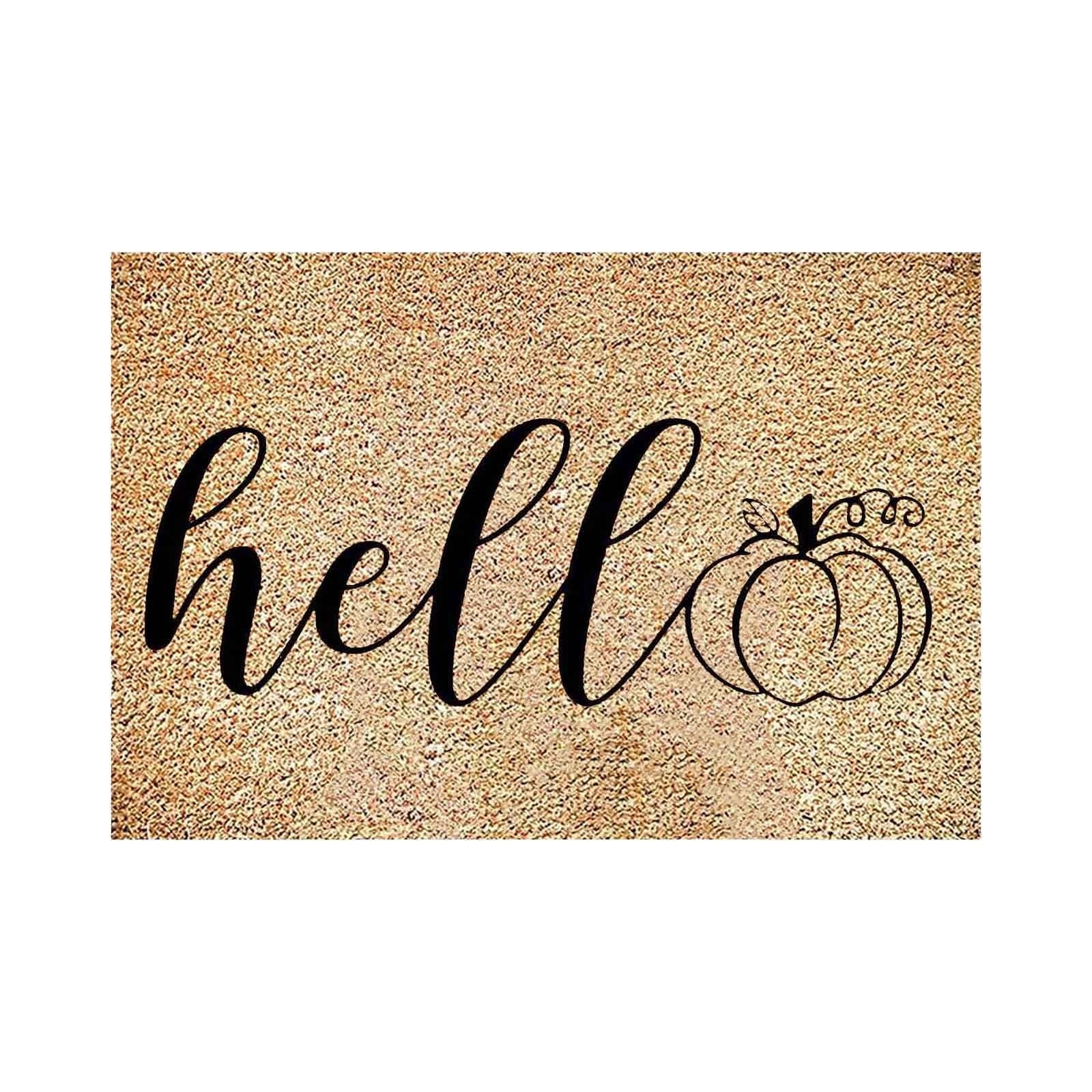 Holloyiver Halloween Door Mat 24" x 16", Ghost Pumpkin Bat Skull Witch Mat Non-Slip Front Door Mat Entrance Funny Doormat Entry Rug Fall Door Mat Welcome Mats Synthetic Coir Doormat Outdoor Decor