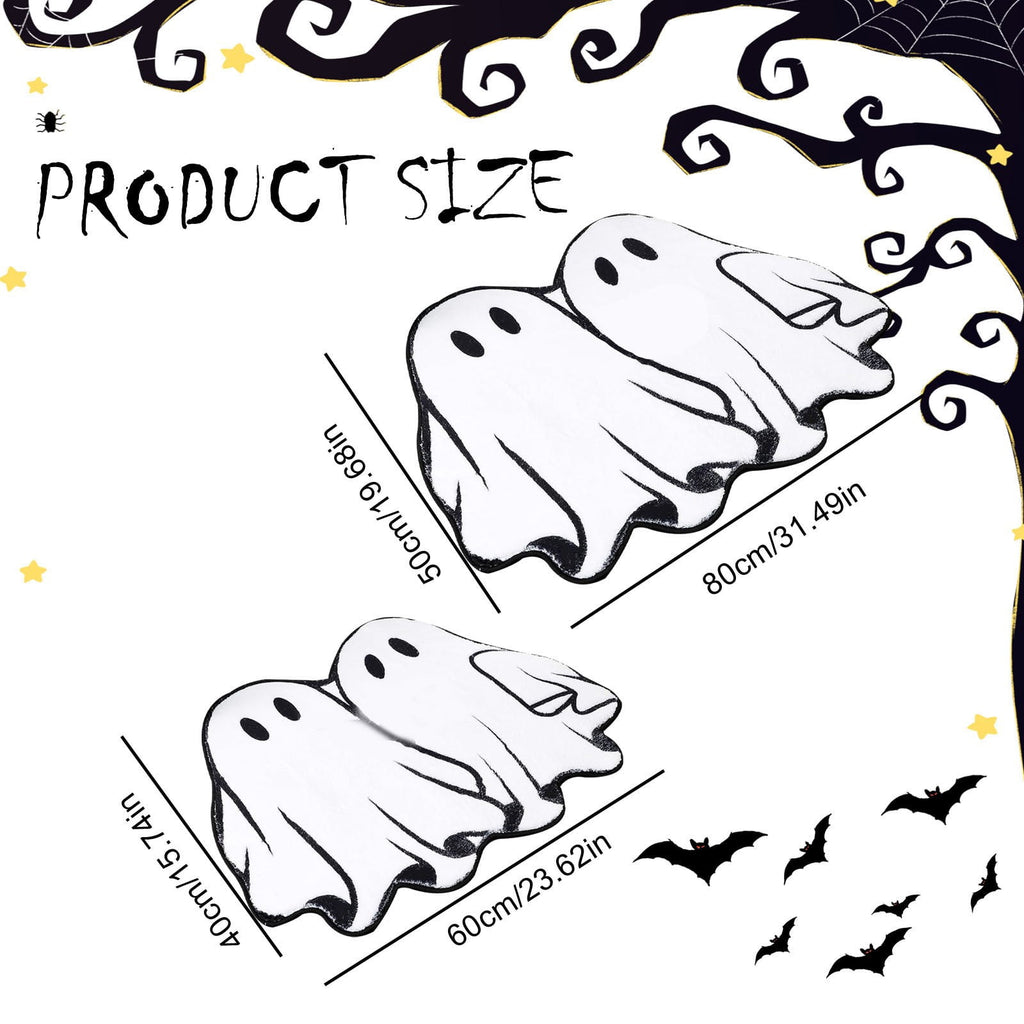 Halloween Bathroom Rugs，Farmhouse Halloween Rugs for Bathroom Decorations for The Home，Pumpkin Bath Mats，Holiday Cute Pumpkin Decor Non - Slip 15.7*23.6Inches