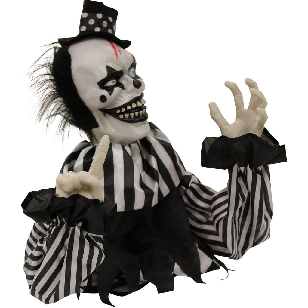 Haunted Hill Farm 1.8 ft Groundbreaker Clown-Vile, Halloween Decoration, Multi-Color, HHFJCLOWN-2LSA