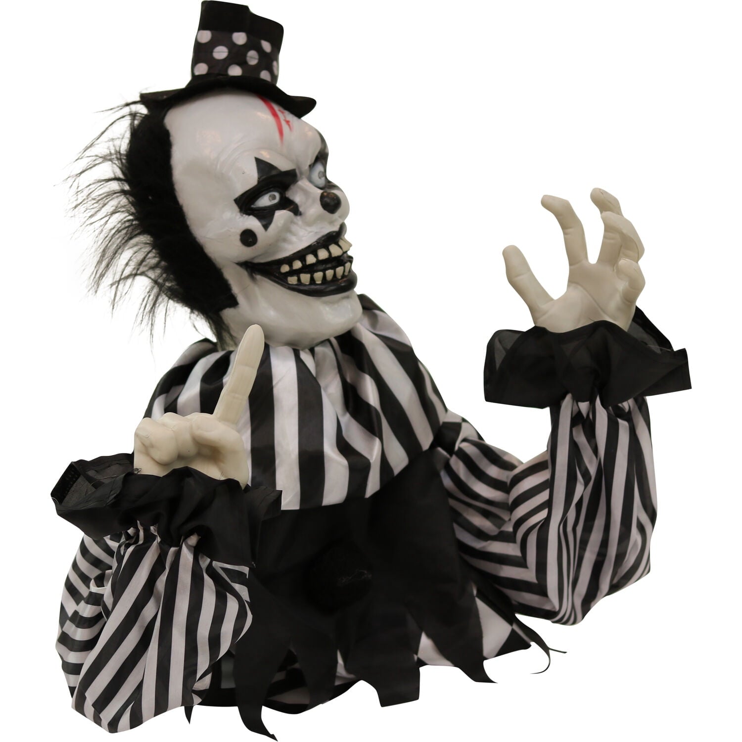 Haunted Hill Farm 1.8 ft Groundbreaker Clown-Vile, Halloween Decoration, Multi-Color, HHFJCLOWN-2LSA