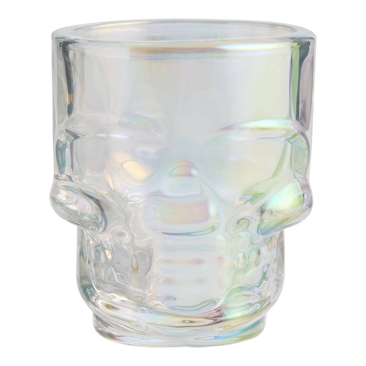 Skull Glass Shot Glasses- Set of 6 1.75oz, Clear