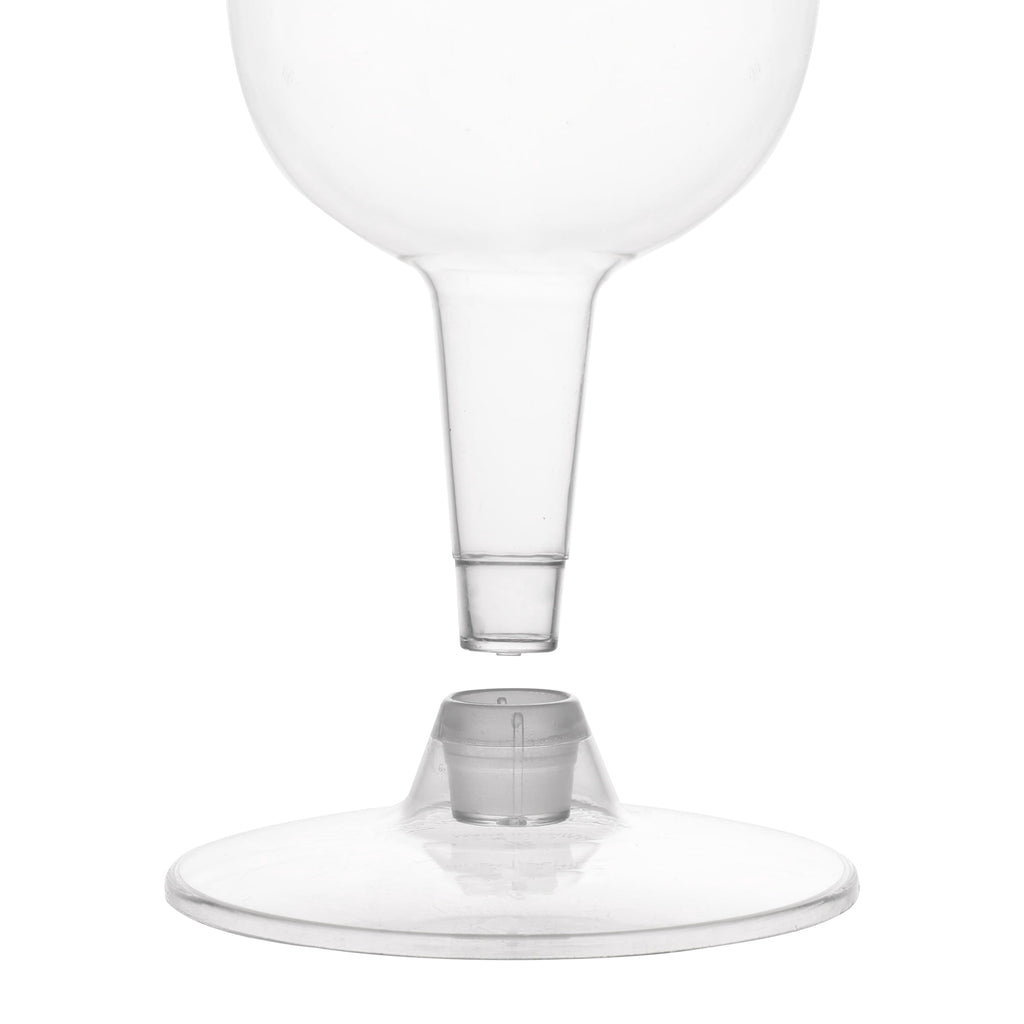 Way To Celebrate Clear Plastic Wine Glasses, 8 Count, 6.3 fl oz, 4.84 in x 2.64 in